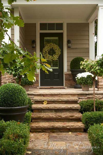 Front entry to a house.